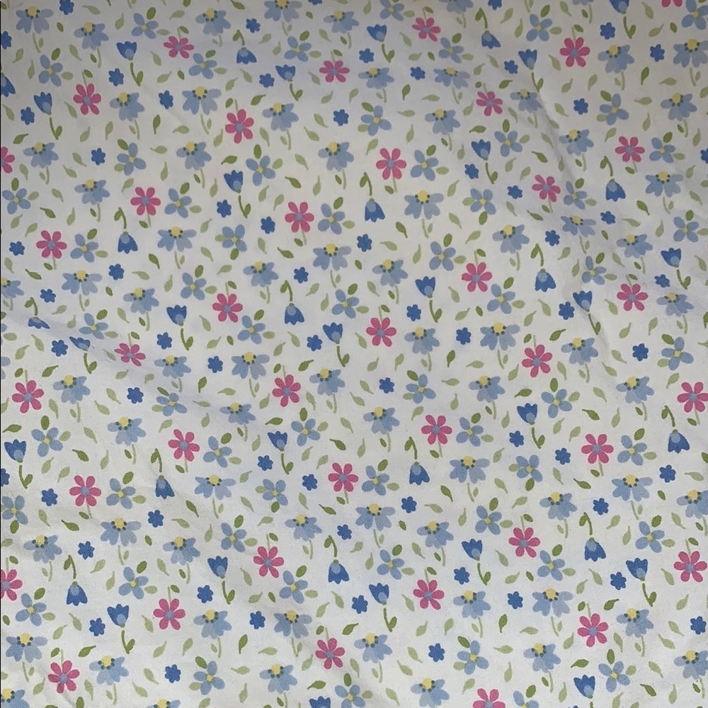 BNWOT Vintage Floral Patterned Fabric Duvet by Pottery Barn Kids No Longer Sold